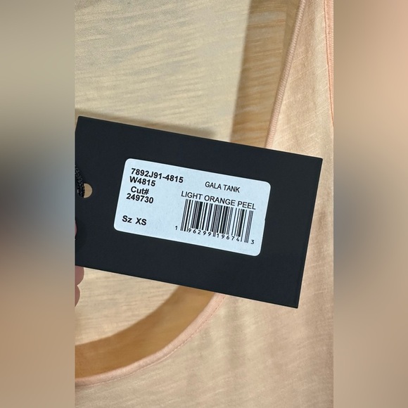 NWT Paige Gala Tank Top Light Orange Peel Bow Detail XS - Picture 7 of 8